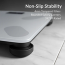 Smart Digital Scale For Body Weight High Accuracy BMI Weight Scale Full Body Composition Analysis Sync with APP 4mm Tempered Glass 397LBS Capacity LCD by LJGDeals