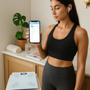 Smart Digital Scale For Body Weight High Accuracy BMI Weight Scale Full Body Composition Analysis Sync with APP 4mm Tempered Glass 397LBS Capacity LCD by LJGDeals