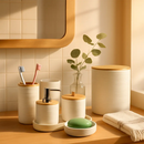 Bathroom Accessories Set with Dispenser & Holder by LJGDeals