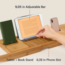 Bathtub Caddy Tray Crafted Bamboo Bath Tray Table Extendable Reading Rack Tablet Phone Holder Wine Glass Holder Shelf Desk Bathroom Spa by LJGDeals