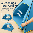 Beach Tent Outdoor Waterproof Tent Canopy for 4-6 Person with 3 Door Openings Carrying Bag UPF50+ Easy Setup for Beach Picnic Camping Hiking Adventure by LJGDeals