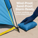 Beach Tent Outdoor Waterproof Tent Canopy for 4-6 Person with 3 Door Openings Carrying Bag UPF50+ Easy Setup for Beach Picnic Camping Hiking Adventure by LJGDeals