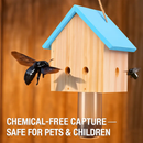 Wood Carpenter Bee Trap for Outdoor Pine Wood - Hanging by LJGDeals