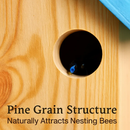 Wood Carpenter Bee Trap for Outdoor Pine Wood - Hanging by LJGDeals