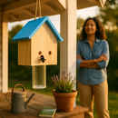 Wood Carpenter Bee Trap for Outdoor Pine Wood - Hanging by LJGDeals