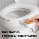 Bidet Attachment with Dual Nozzles and Water Flow Control by LJGDeals