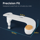 Bidet Attachment with Dual Nozzles and Water Flow Control by LJGDeals
