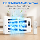 Register Booster Fan Smart AC Vent Booster Fan Fits 4" x 10" Register Holes with 3 Modes 10 Speeds 2H/4H Timer LCD Screen 2 Scent Diffuser Slots Remot by LJGDeals