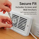Register Booster Fan Smart AC Vent Booster Fan Fits 4" x 10" Register Holes with 3 Modes 10 Speeds 2H/4H Timer LCD Screen 2 Scent Diffuser Slots Remot by LJGDeals