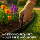 Non-Digging Plastic Garden Edging Kit for Lawn and Flower Beds by LJGDeals