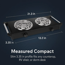 Portable Electric Dual Burner Hot Plate Stove by LJGDeals