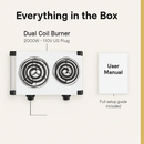 Portable Electric Dual Burner Hot Plate Stove by LJGDeals