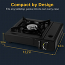 Portable Camping Stove with Dual Fuel and Piezo Ignition by LJGDeals