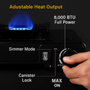 Portable Camping Stove with Dual Fuel and Piezo Ignition by LJGDeals