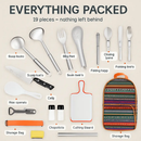 Camping Cooking Utensil Kit for Outdoor Cooking Gear by LJGDeals