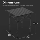 Portable Folding Camping Table With Adjustable Height by LJGDeals