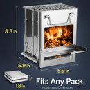 Backpacking Camping Stove: Portable Folding Cooker by LJGDeals