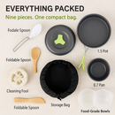 Camping Cookware Set: Pot, Pan & Bowls for Outdoor Cooking by LJGDeals