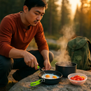 Camping Cookware Set: Pot, Pan & Bowls for Outdoor Cooking by LJGDeals