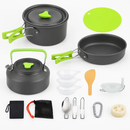 Camping Cookware Set 16Pcs Pot Pan Kettle with Bowls by LJGDeals