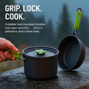 Camping Cookware Set 16Pcs Pot Pan Kettle with Bowls by LJGDeals