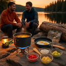 Camping Cookware Set 16Pcs Pot Pan Kettle with Bowls by LJGDeals