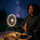 Portable Camping Fan with 3 Speeds and Rechargeable Battery by LJGDeals