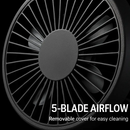Portable Camping Fan with 3 Speeds and Rechargeable Battery by LJGDeals