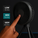 Portable Camping Fan with 3 Speeds and Rechargeable Battery by LJGDeals