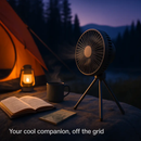 Portable Camping Fan with 3 Speeds and Rechargeable Battery by LJGDeals