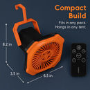 Portable Camping Lantern Fan with Rechargeable Battery by LJGDeals