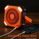 Portable Camping Lantern Fan with Rechargeable Battery by LJGDeals