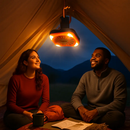 Portable Camping Lantern Fan with Rechargeable Battery by LJGDeals
