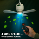 2-in-1 Camping Fan with Lantern and Carabiner by LJGDeals