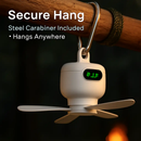 2-in-1 Camping Fan with Lantern and Carabiner by LJGDeals