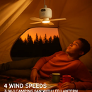2-in-1 Camping Fan with Lantern and Carabiner by LJGDeals