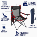 Foldable Camping Chair with Cup Holder & Side Pocket by LJGDeals