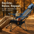 Foldable Camping Chair with Cup Holder & Side Pocket by LJGDeals