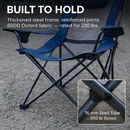 Foldable Camping Chair with Cup Holder & Side Pocket by LJGDeals