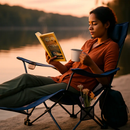 Foldable Camping Chair with Cup Holder & Side Pocket by LJGDeals