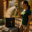 Portable Camping Shower with Foldable Bucket & Pump by LJGDeals