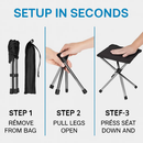 Foldable Camping Stool for Outdoor Adventures by LJGDeals