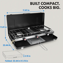 3-Burner Camping Stove for Outdoor Cooking & RV Use by LJGDeals