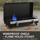 3-Burner Camping Stove for Outdoor Cooking & RV Use by LJGDeals