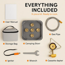 Portable Camping Stove with Windproof Burner for Outdoors by LJGDeals