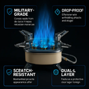 Five-Head Windproof Camping Stove with Piezo Ignition by LJGDeals
