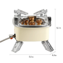 Five-Head Windproof Camping Stove with Piezo Ignition by LJGDeals