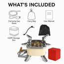 Five-Head Windproof Camping Stove with Piezo Ignition by LJGDeals