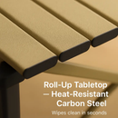 Folding Camping Table - Portable Roll-Up Outdoor Desk by LJGDeals