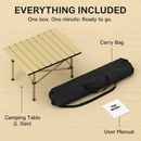 Folding Camping Table - Portable Roll-Up Outdoor Desk by LJGDeals